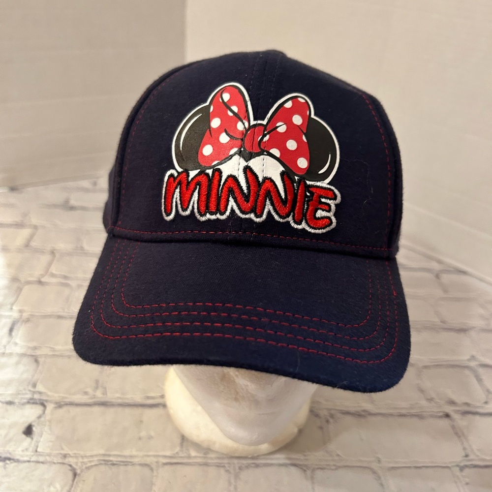 DISNEY 100% COTTON GLOBALL SUN MINNIE MOUSE WOMENS ADJUSTABLE CAP O/S